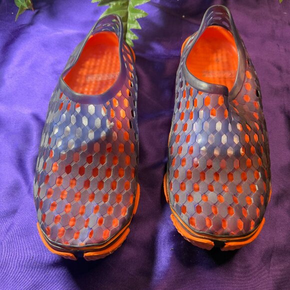 📌 Athletic Works Mens Aw Caged Slip-On Aqua Shoe Size: 9/10 - Picture 1 of 11